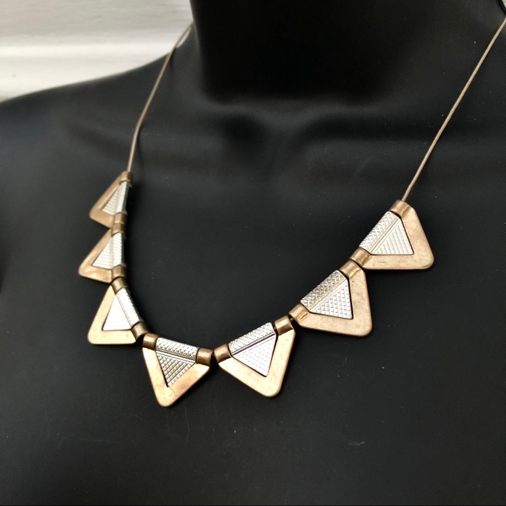 LOFT Triangular Metal Necklace
